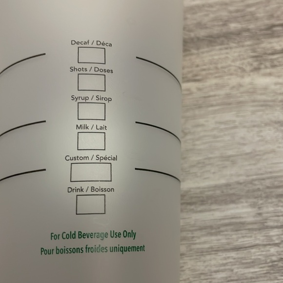 2020 Starbucks Clear w Green & White Logo Plastic Reusable Cold Venti 24 Oz Cup - Picture 4 of 8